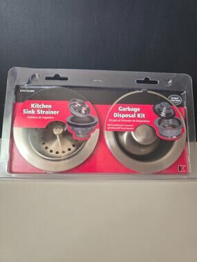 New Keeny K5475DSBN 3.5" Brushed Nickel Garbage Disposal & Strainer Flange